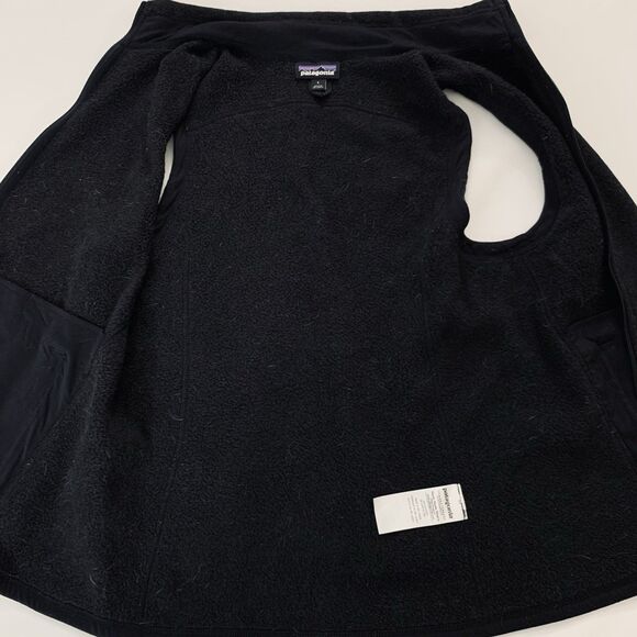 Patagonia Better Sweater Vest Women L Black Fleece Zip Jacket Outdoor Preppy - Picture 5 of 9